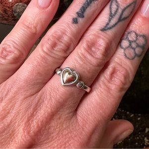 💕❣️James Avery Rare Retired 14K and Sterling Ring❣️💕